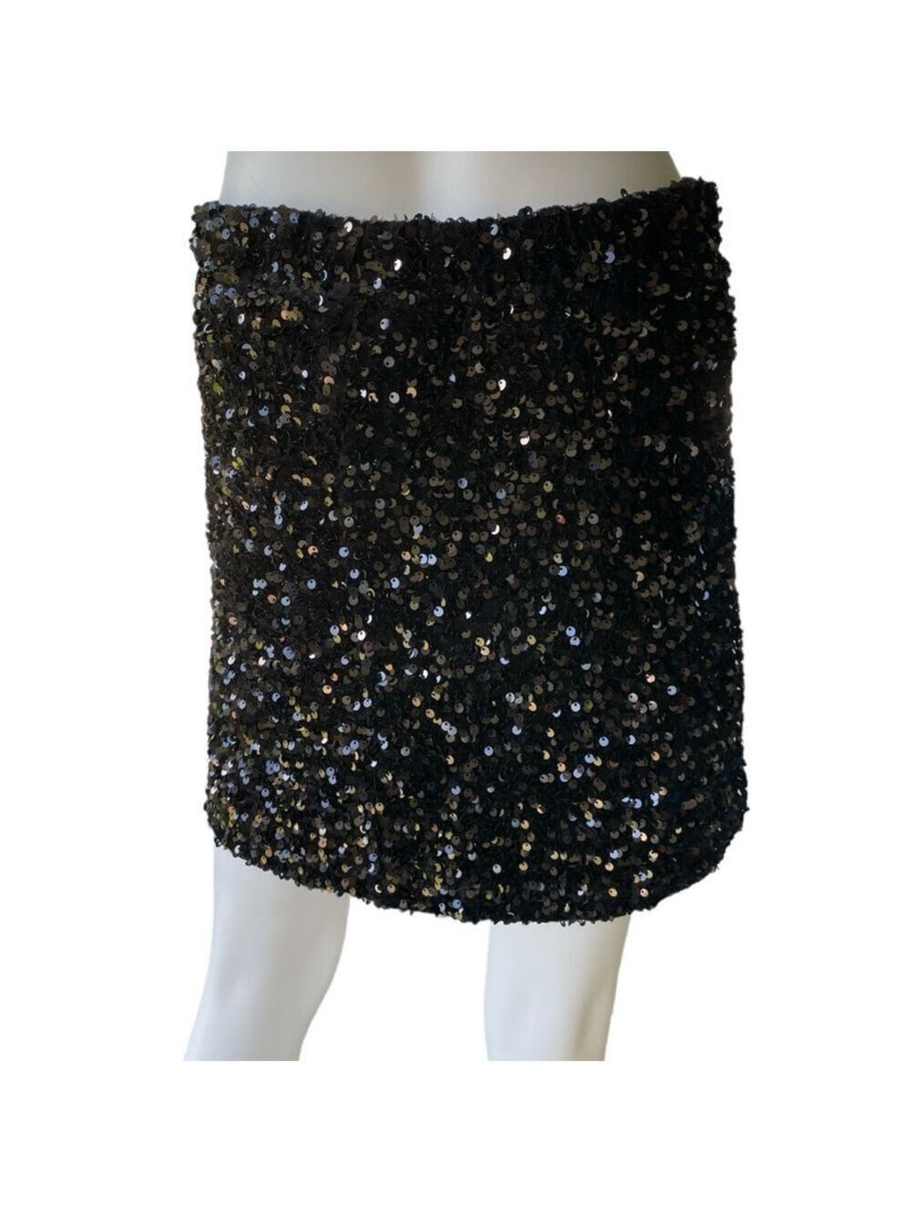 Reemonde Black Sequins Skirt Size Large - Picture 2 of 6